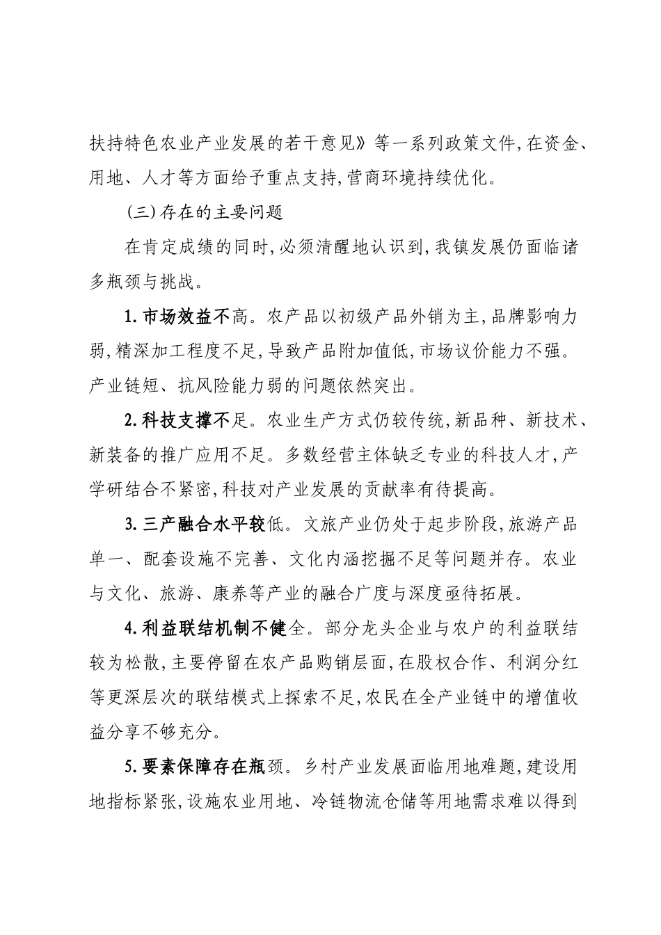 关于XX镇未来五年重点领域发展的规划建议.docx_第3页