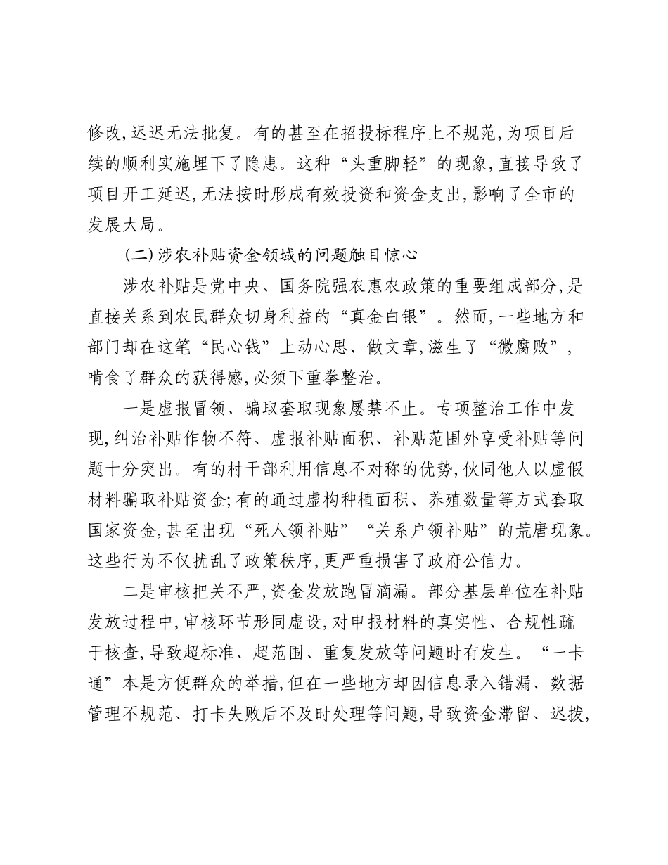 在XX市乡村振兴领域专项整治工作会议上的讲话.docx_第3页