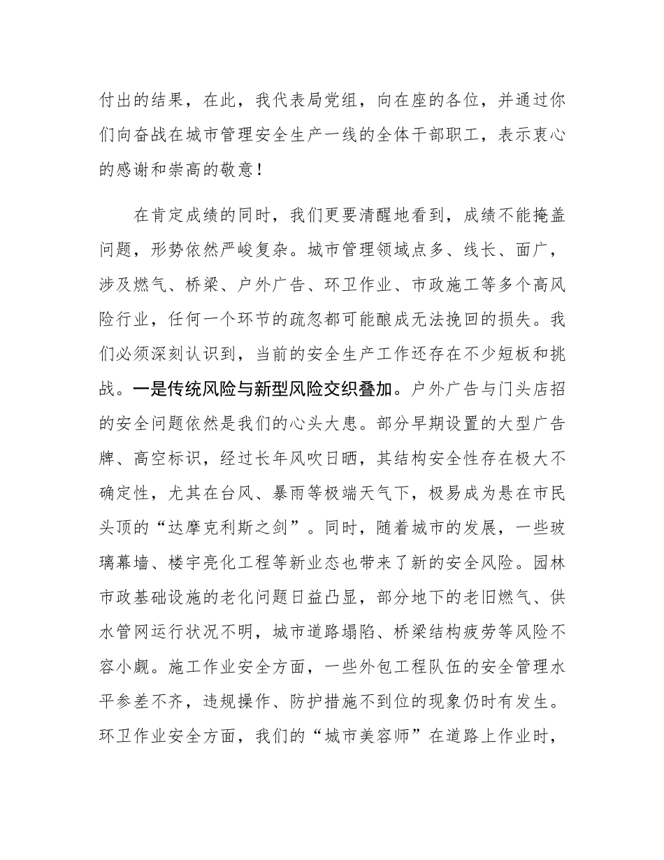 在2025年市城市管理局安全生产风险会商研判分析会上的讲话.docx_第3页