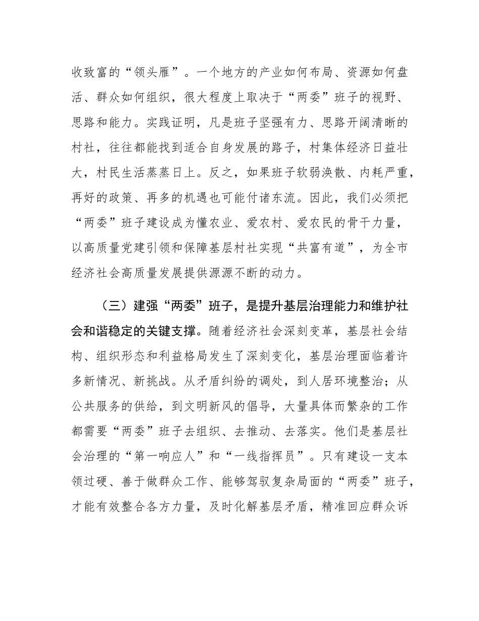 在2025年全市村（社区）“两委”班子队伍建设工作会议上的讲话.docx_第3页