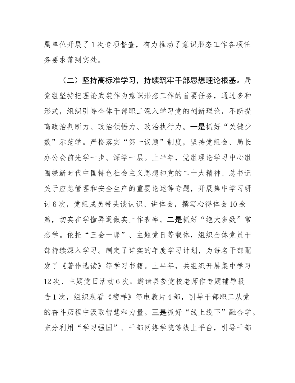 县应急管理局2025年上半年意态工作总结.docx_第3页