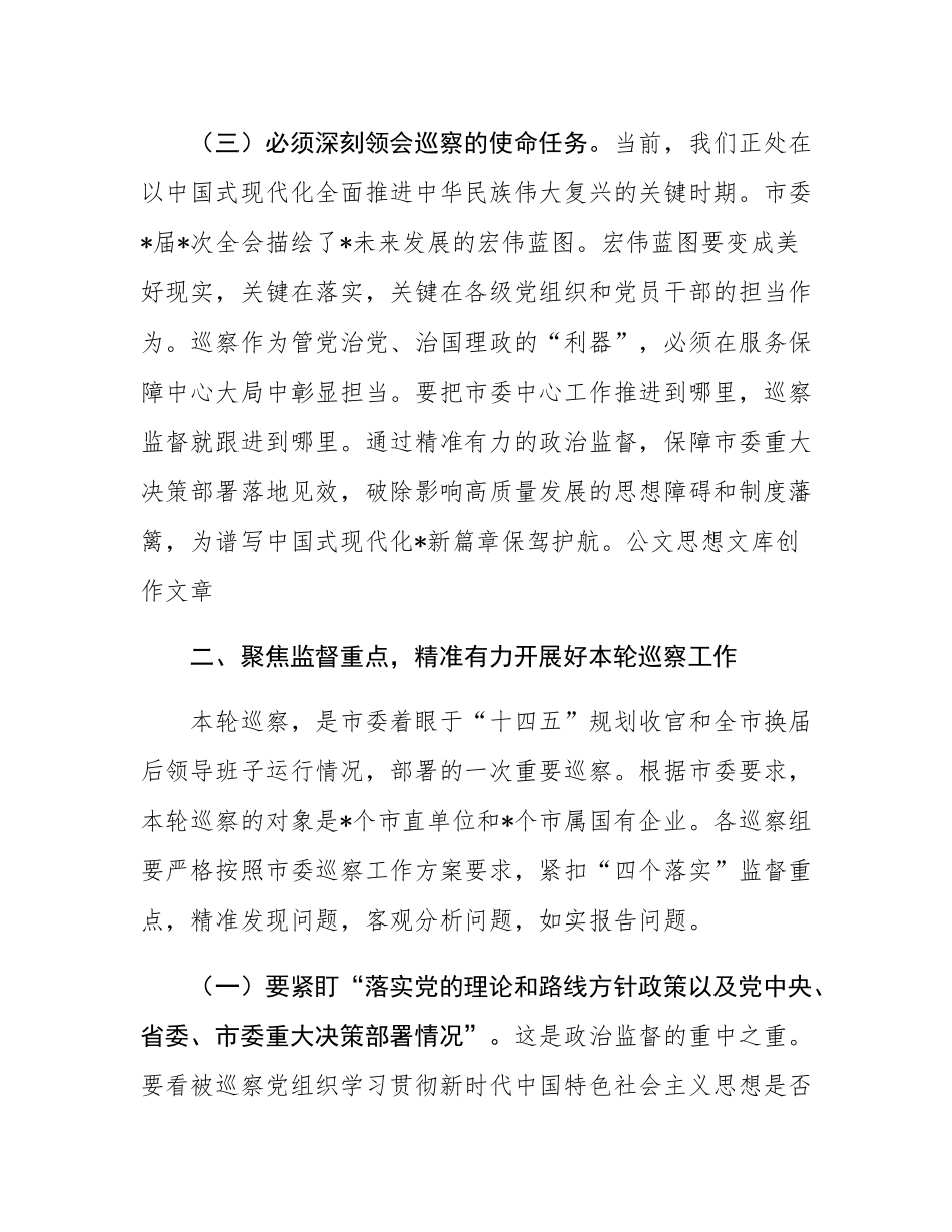 在2025年市委巡察工作动员部署会上的讲话.docx_第3页