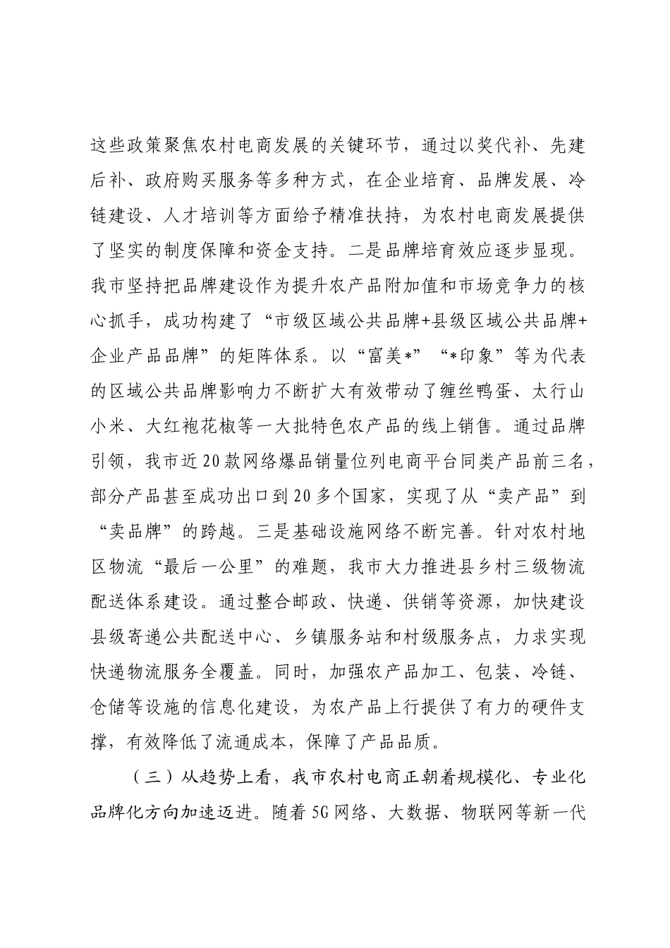 在2025年全市“发展农村电商·助力乡村振兴”协商座谈会上的讲话.docx_第3页