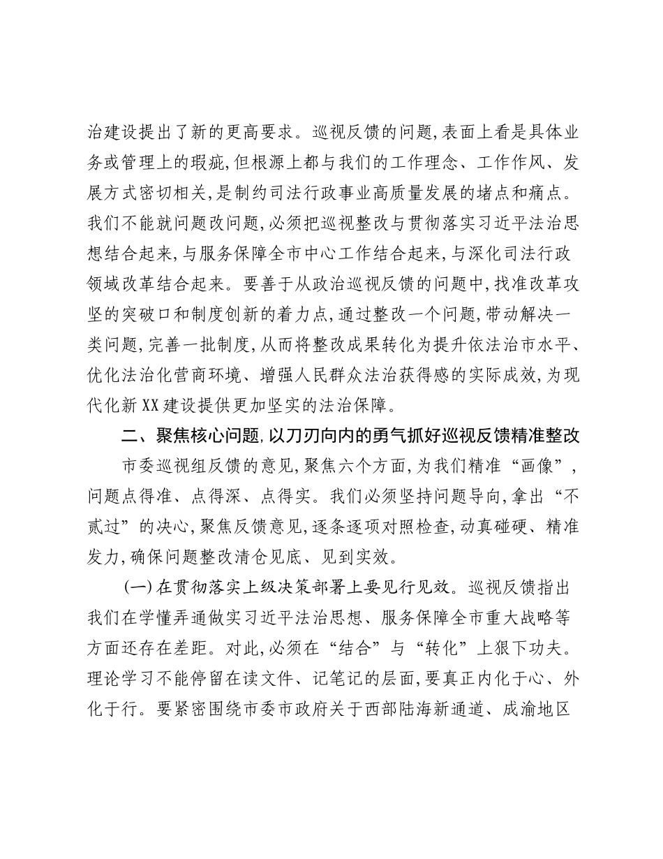 在XX市XX局落实市委巡视整改专题党委（扩大）会暨动员部署会上的讲话.docx_第3页