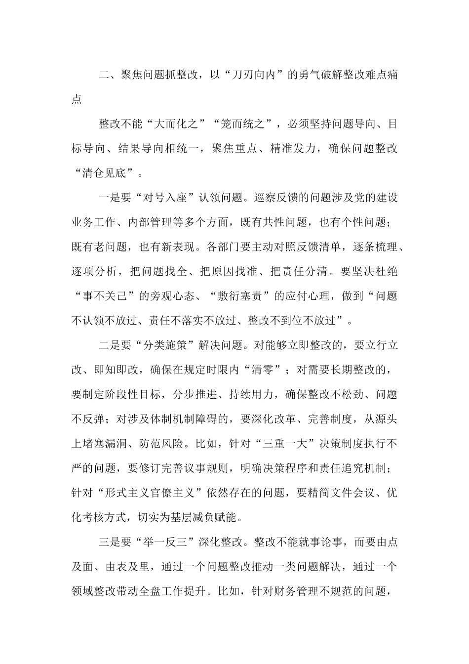 在巡察反馈意见整改工作动员部署会后的总结讲话.docx_第3页