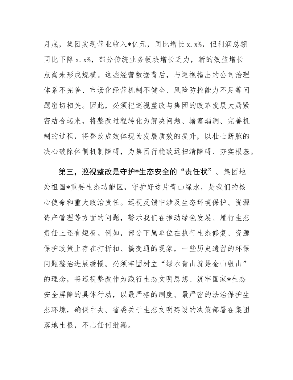 在2025年集团巡视整改工作专题会议上的讲话.docx_第3页