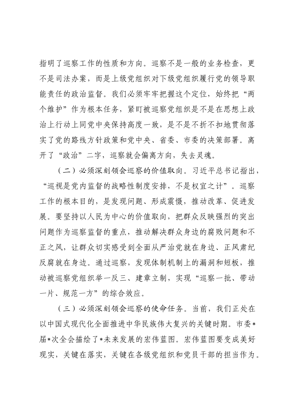 在2025年市委巡察工作动员部署会上的讲话.docx_第2页