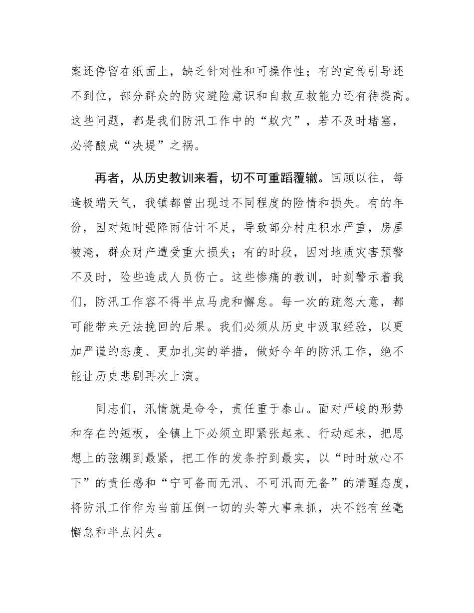 在2025年全镇国庆、中秋关键期防汛工作推进会议上的讲话.docx_第3页