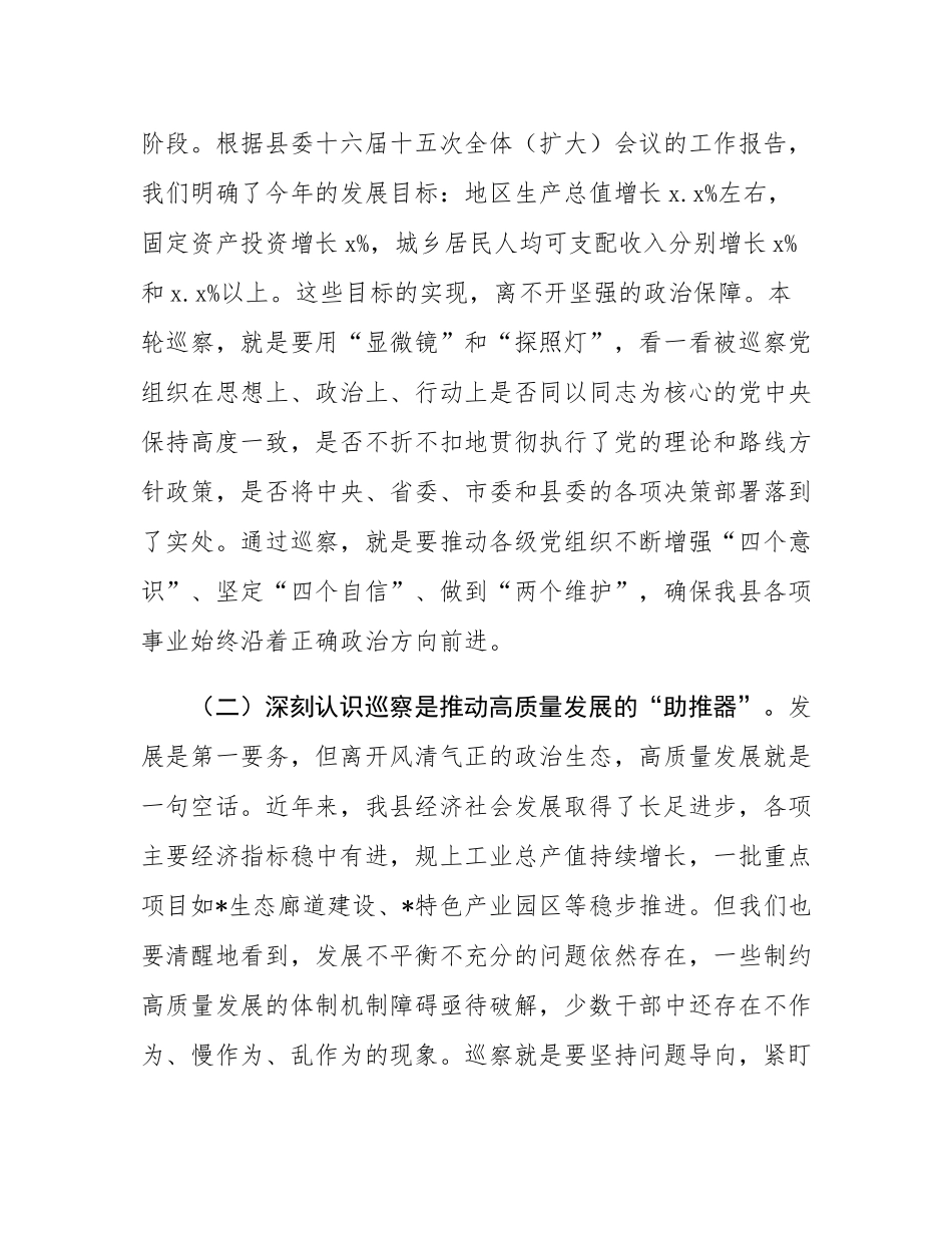 在2025年九届县委第七轮巡察动员部署会议上的讲话.docx_第3页