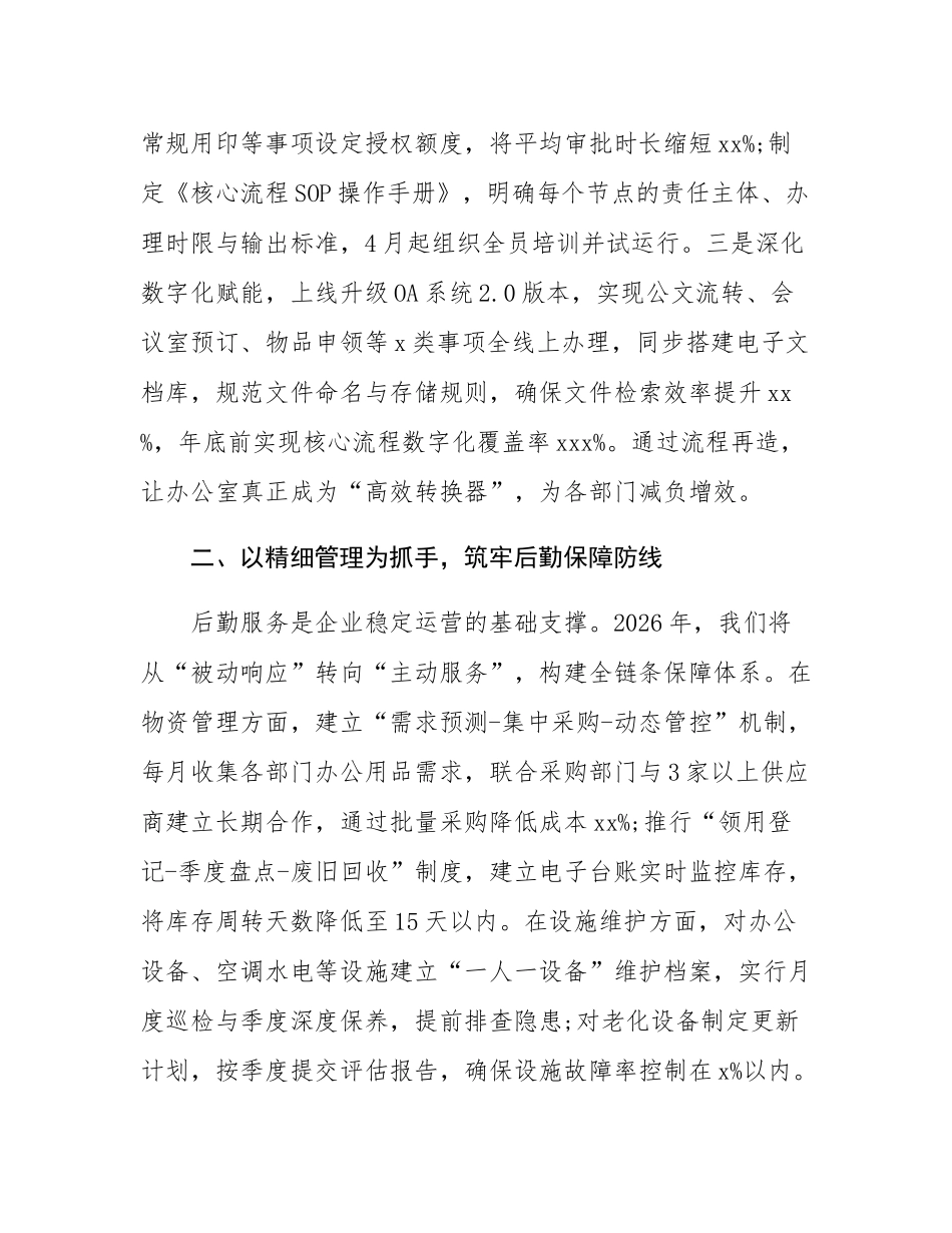 办公室主任2026年工作计划表态发言材料.docx_第2页