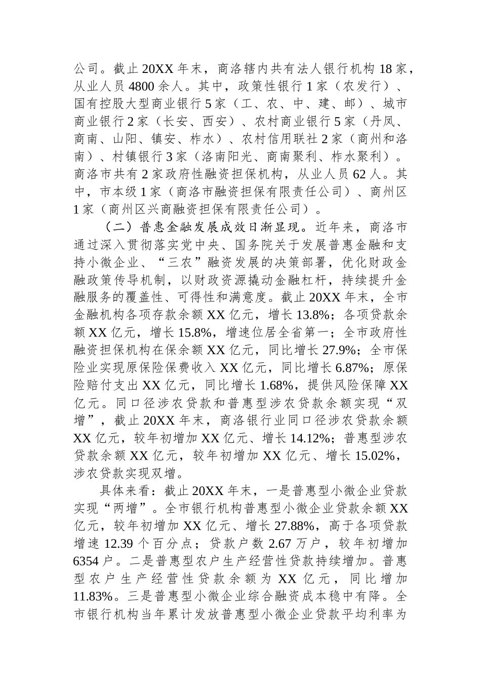 对XX市普惠金融发展情况的调查与思考.docx_第2页