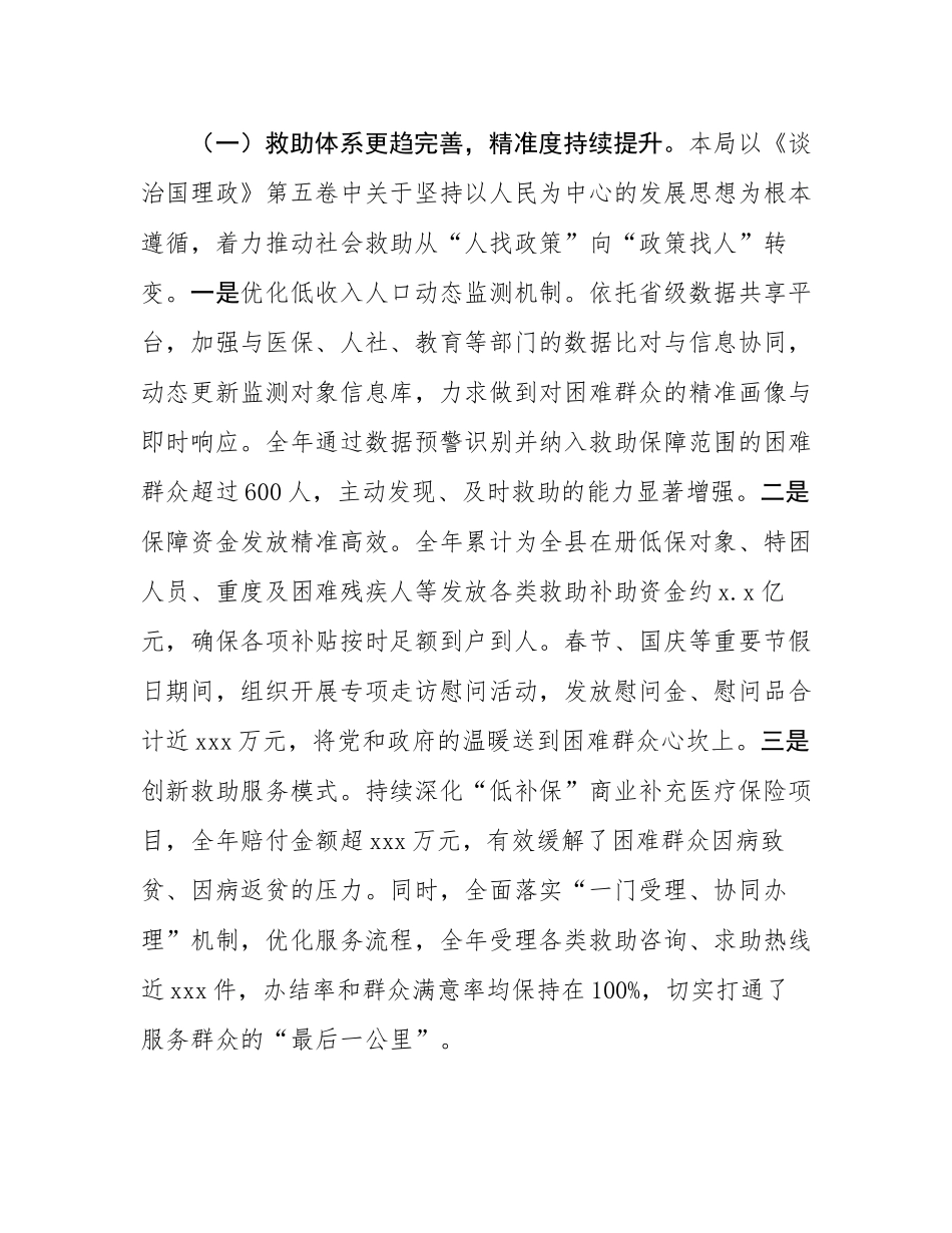 县民政局2025年度工作总结.docx_第2页