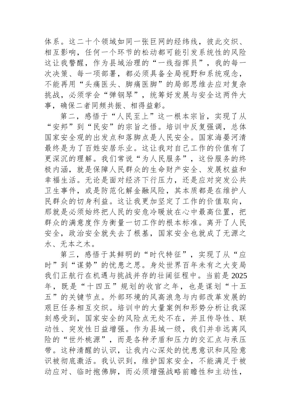在XX市国家安全观专题培训班上的研讨发言.docx_第2页