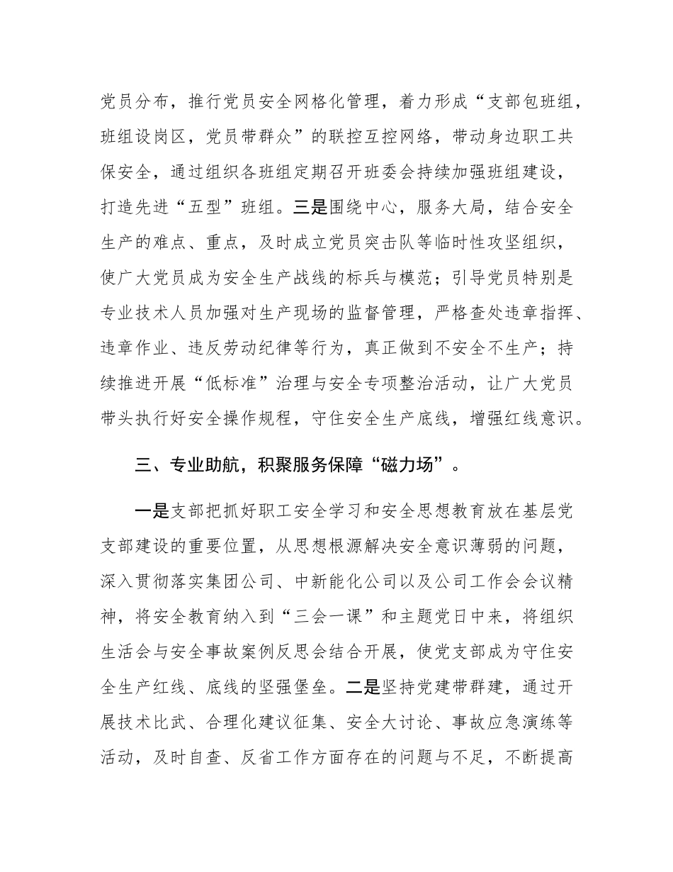 某国企党支部抓好党建引领促进安全生产经验材料.docx_第3页