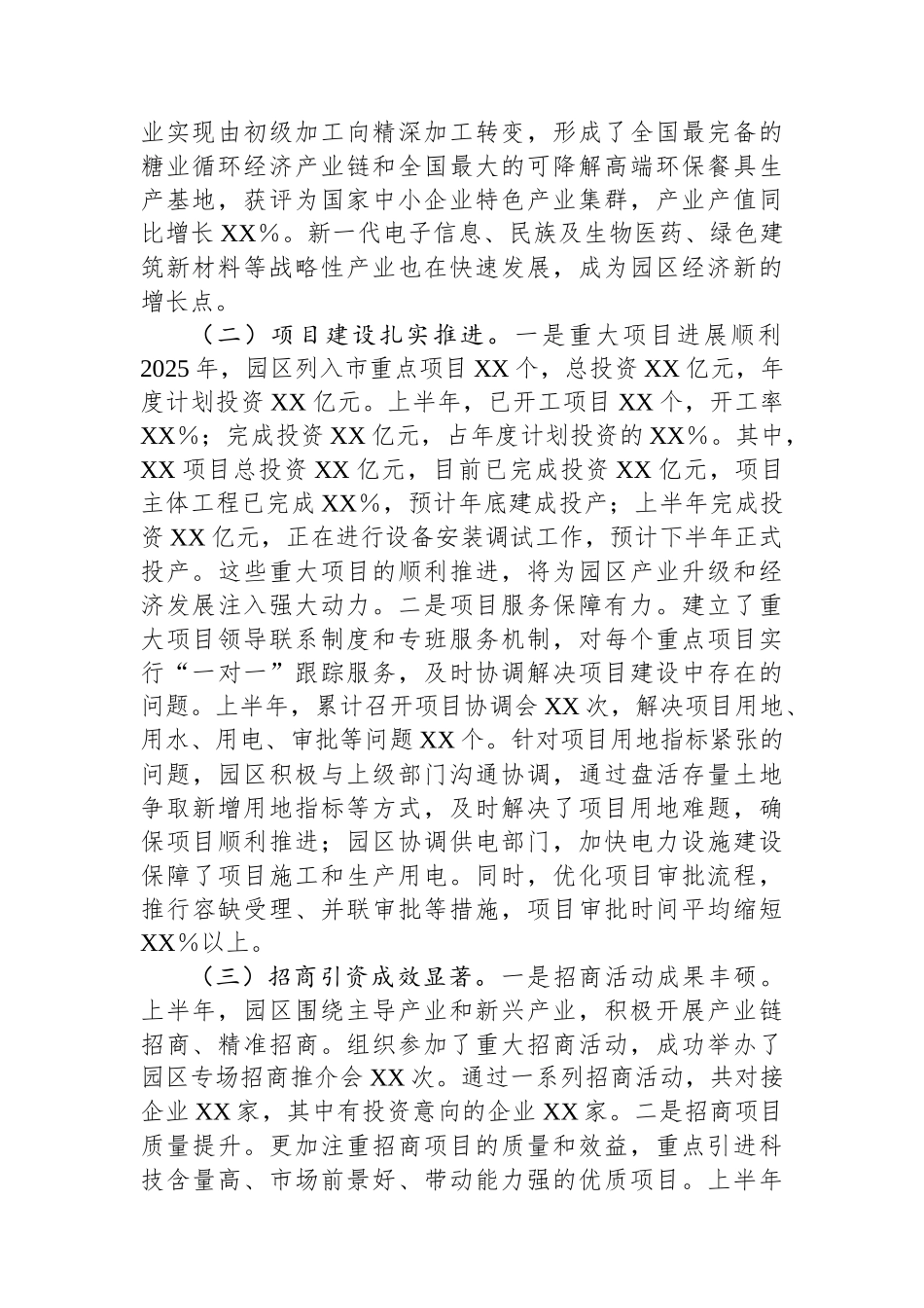 市工业园区2025年上半年工作情况总结和下半年工作计划.docx_第2页
