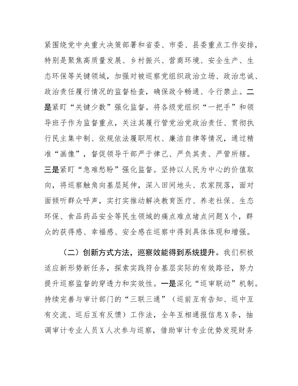 县委巡察办2025年工作总结及2026年工作计划.docx_第2页